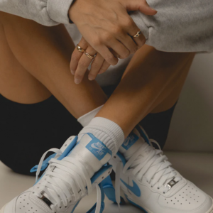 Giay Nike Air Force 1 High OG QS University 'White Blue' DX3805-100