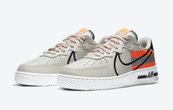 Giày Nike 3M x Air Force 1 Low Grey Vibrant Orange CT3316-002 - Hình ảnh 5