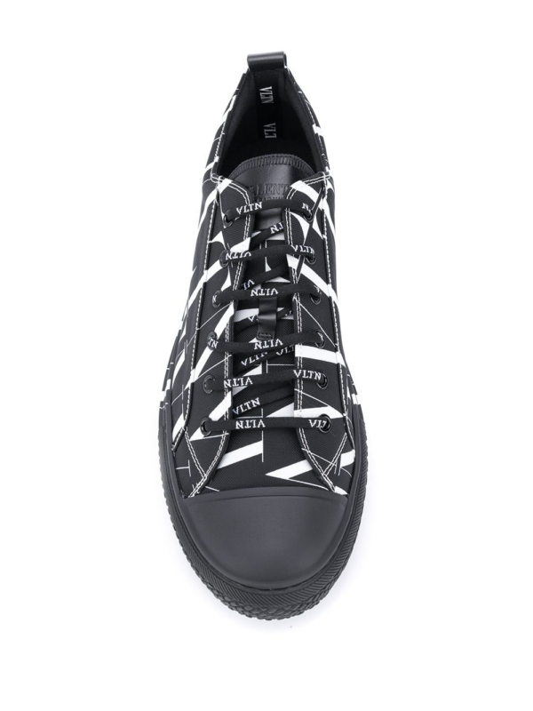 Giày Valentino Times Giggies Low-Top Fabric Sneaker UY2S0D57JKY0NI - Hình ảnh 4