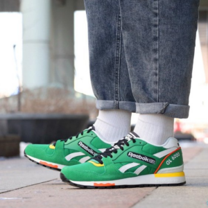 Giay Reebok Keith Haring x GL 6000 'Dog and Human Heel Print' GZ1460