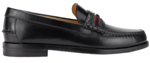 Giày Gucci Webbing Leather Loafers 644724 17X101060 6