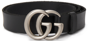 That Lung Gucci Double G 'Black' 414516-CVE0N-1000