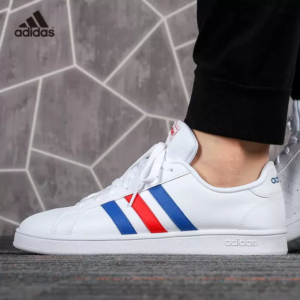 Alternative view of Giày Adidas Grand Court Base 'White Blue Active Red' EE7901