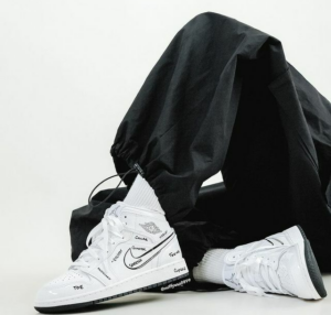 Alternative view of Giày Nike Air Jordan 1 Mid GS ‘Schematic’ DQ1864-100