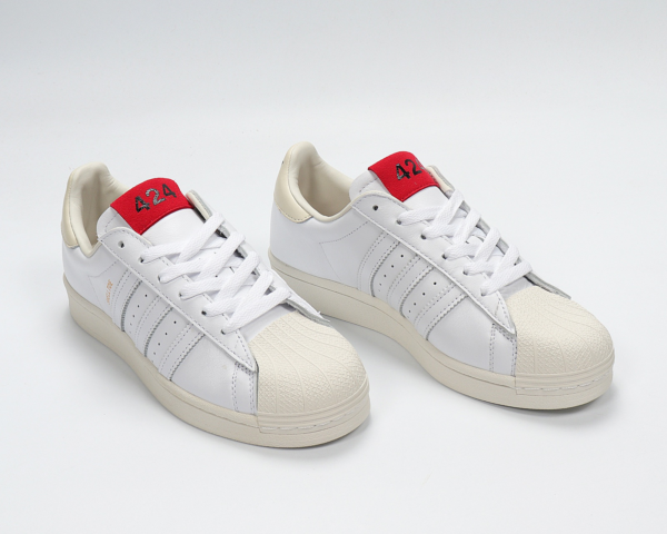 Giày Adidas 424 x Superstar Shell Toe 'White Scarlet' FW7624 - Hình ảnh 5