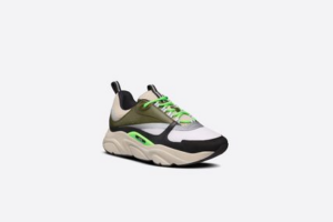 Giay Dior B22 Sneaker Green Beige Black 3SN231YKB-H661