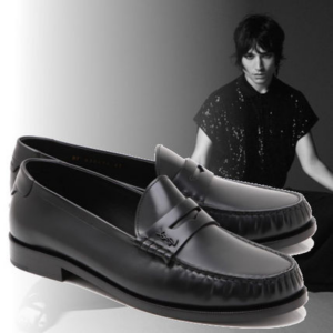Alternative view of Giày Saint Laurent Logo Plaque Loafer 6304741VUVV1000