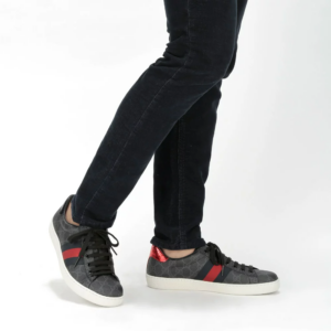 Alternative view of Giày Gucci Ace GG Supreme 'Black Grey' 429445-K2LH0-1130