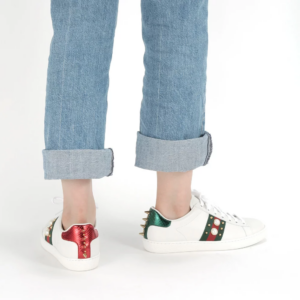 Alternative view of Giày Gucci Wmns Ace Studded 'White' 431887-A38G0-9064