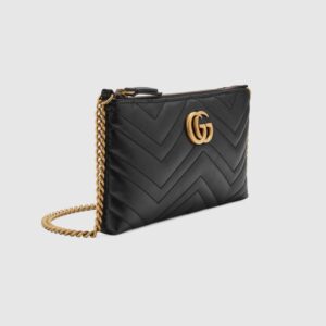 Alternative view of Túi Gucci Black GG Marmont Matelassé Mini Chain Bag 443447 DTD1T 1000