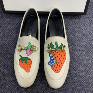 Alternative view of Giày Gucci Strawberry Print Horsebit Loafers 580081-1GN00-9531
