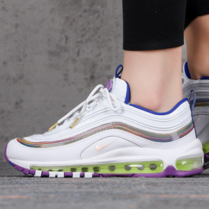 Alternative view of Giày Nike Wmns Air Max 97 SE 'White Iridescent Stripes' CW2456-100