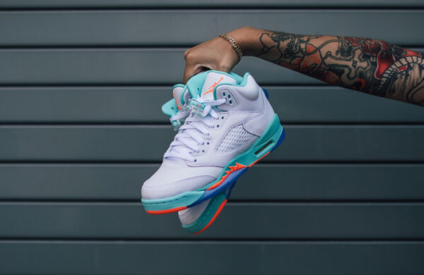 Giày Nike Air Jordan 5 Retro 'Light Aqua' 440892-100 - Hình ảnh 7