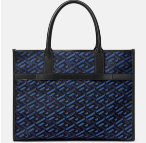 Alternative view of Túi Versace La Greca Signature Tote Black Blue 1001855-1A01444-5U18V