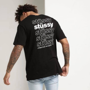 Alternative view of Áo Stussy Italic Tee 'Black'