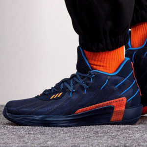 Alternative view of Giày Adidas Dame 7 Lights Out 'Dark Blue' FZ1103