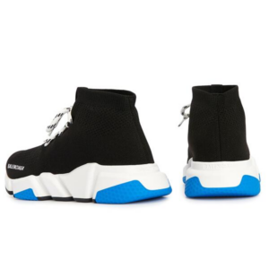 Giay Balenciaga Speedrunner Race Up Sneakers 'Black Blue' 587289-W1721-1022
