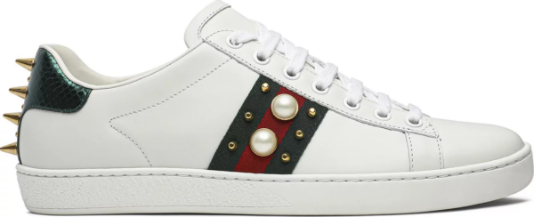 Giày Gucci Wmns Ace Studded 'White' 431887-A38G0-9064