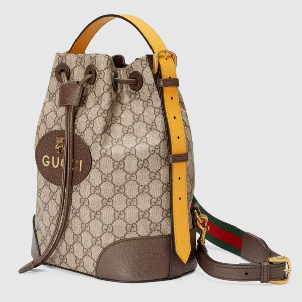 Balo Gucci Neo Vintage GG Supreme Beige And Brown Leather 473875-K9RHT-8856 - Hình ảnh 4