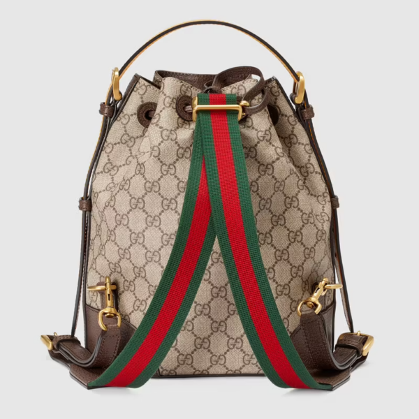 Balo Gucci Neo Vintage GG Supreme Beige And Brown Leather 473875-K9RHT-8856 - Hình ảnh 3