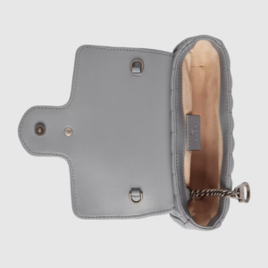 Alternative view of Túi Gucci GG Marmont Super Mini Grey Leather 476433-DTD5N-1711