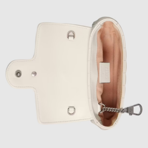 Alternative view of Túi Gucci GG Marmont Super Mini White Leather 476433-DTD8X-9171