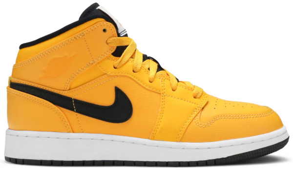 Giày Nike Air Jordan 1 Mid GS 'University Gold' 554725-700