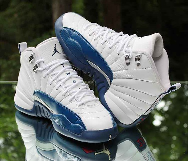 Giày Nike Air Jordan 12 Retro BG 'French Blue' 2016 153265-113 ...