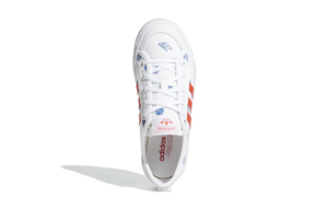 Giay Adidas Nizza J 'White And Orange' H01101
