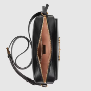 Alternative view of Túi Gucci Horsebit 1955 Small Shoulder Black Leather 645454-1DB0G-1000