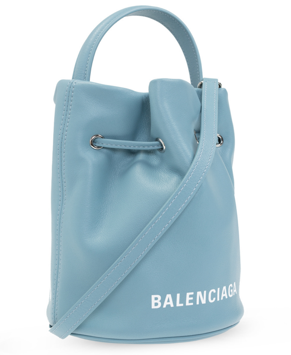 Túi Balenciaga Blue Leather Everyday XS Bucket Bag 638342 DLQ4N 4712 - Hình ảnh 2