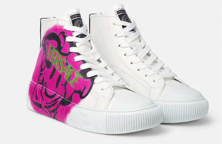 Giày Versace Grece Medusa 'White Pink' DST643D-1A01998-2W090 - Ảnh 3