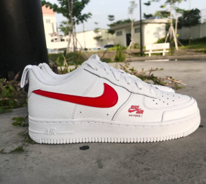 Alternative view of Giày Nike Air Force 1 GS 'White University Red' CZ4203-100