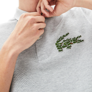 Alternative view of Áo Lacoste Cotton Piqué Polo Shirt 'Grey' PH8571-CCA