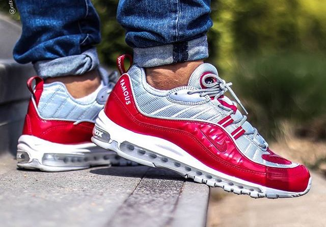 Supreme x Nike Air Max 98 Varsity Red, 844694-600