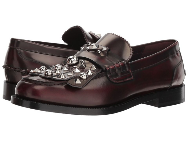 Giày BURBERRY Stud Detail Kiltie Fringe Leather Loafers 4076166 - Hình ảnh 3