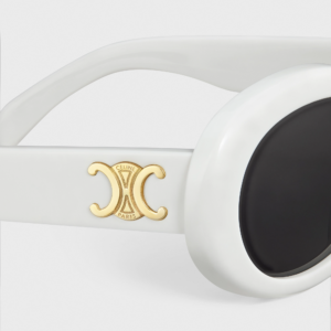 Kinh Celine Triomphe 01 Sunglasses 'Gold White' 4S194CPLB-01BC