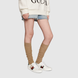 Alternative view of Giày Doraemon x Gucci Wmns Ace 'Ivory Devil Patch' 655031-0FIU0-9091