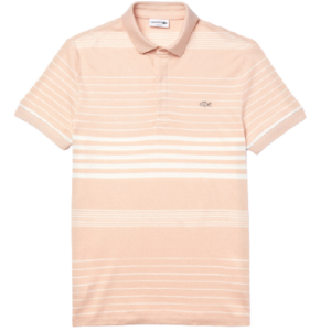 Áo Men's Lacoste Striped Linen And Cotton Regular Fit Polo Shirt PH5044-KT3