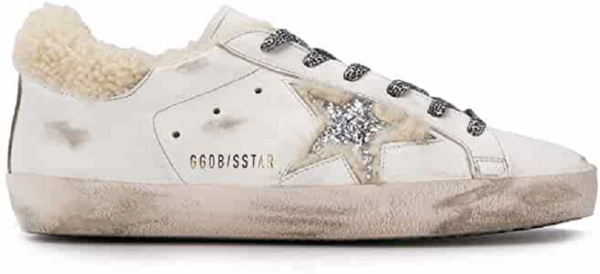 Giày Golden Goose Superstar 'White Lambskin' G35WS590-P90