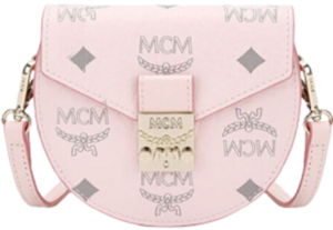 Túi MCM Patricia Round Crossbody Wallet Visetos Pink MYSAAPA03QH001