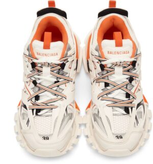 Alternative view of Giày Balenciaga Wmns Track Trainer 'White Orange' 542436-W1GB1-9059