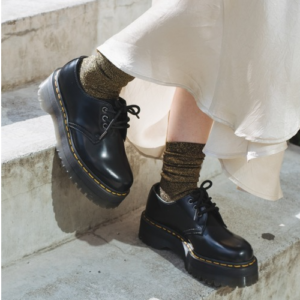 Alternative view of Giày Dr. Martens Wmns 1461 Patent Platform Quad Black 26647001