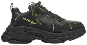 Giày Balenciaga Triple S Allover Logo 'Black' 536737-W2FA1-1070