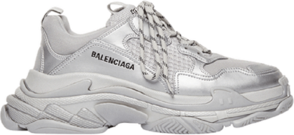 Giày Balenciaga Triple S Sneaker 'Silver Metallic' 536737-W2FS2-8100