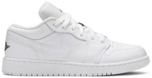 Giày Nike Air Jordan 1 Low GS 'White Black' 553560-101