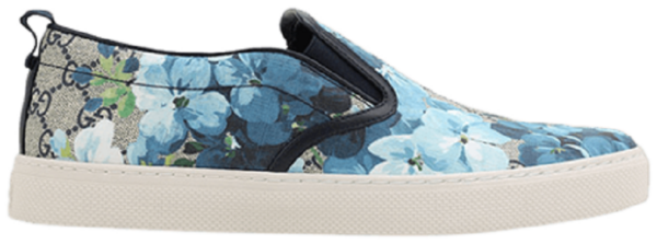 Giày Gucci GG Supreme Canvas Slip-On 'Blue Floral' 546152-KU2E0-8471