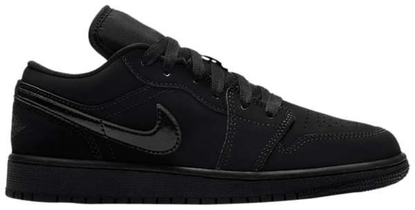 Giày Nike Air Jordan 1 Low GS 'Triple Black' 553560-056