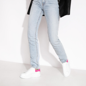 Alternative view of Giày Alexander McQueen Oversized Sneaker 'White Shocking Pink' 553770-WHGP7-9375