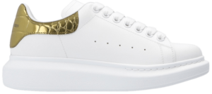 Giày Alexander McQueen Wmns Oversized Sneaker 'Gold Crocodile' 553770-WHYBQ-9075